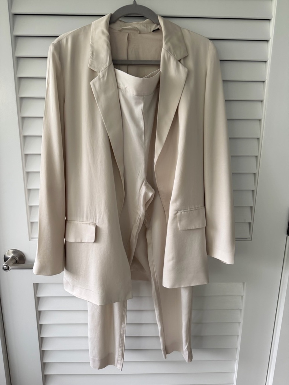 AllSaints Cream Blazer